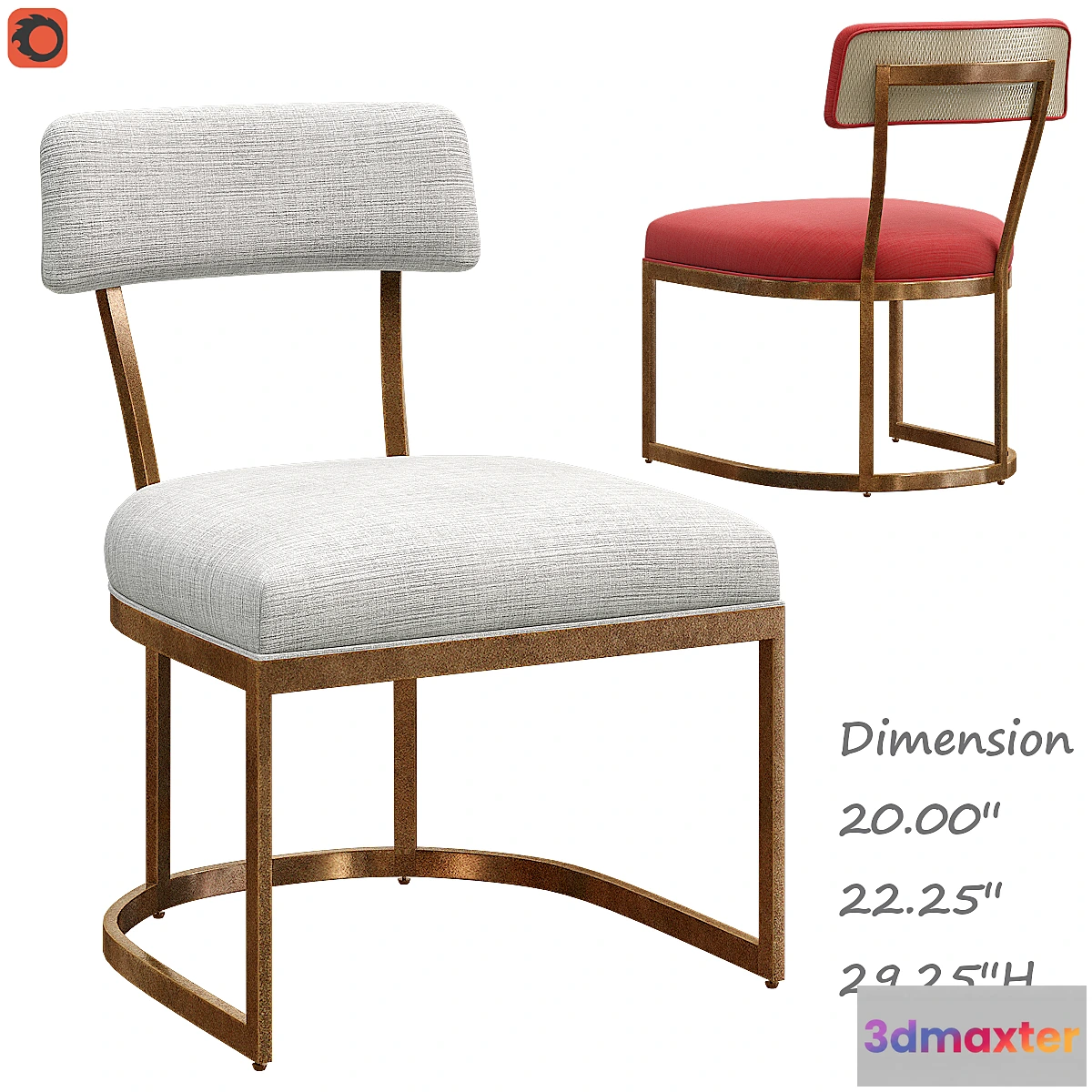 1311168 - Conrad side chair 3D Max