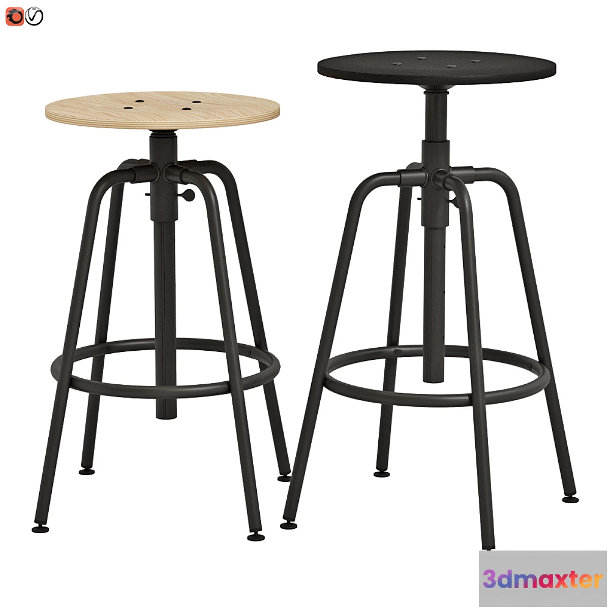 1312375 - Bar stool IKEA KULLABERG - No.2 3D Max