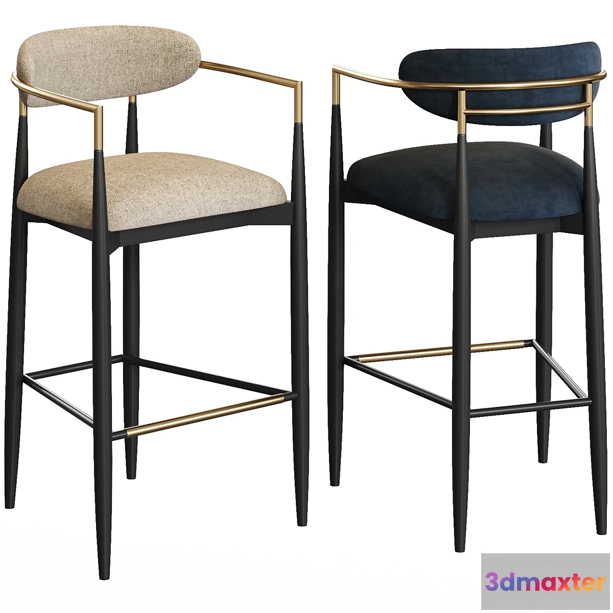 1312645 - Arhaus Jagger barstool 3D Max