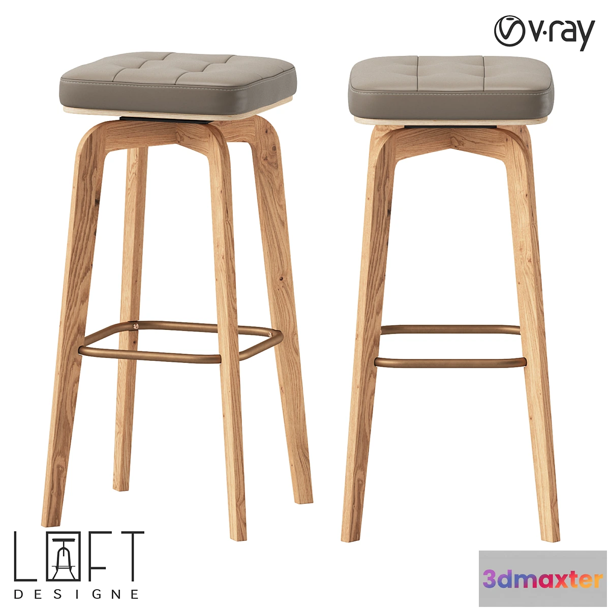 1312825 - Bar stool LoftDesigne 31390 model 3D Max