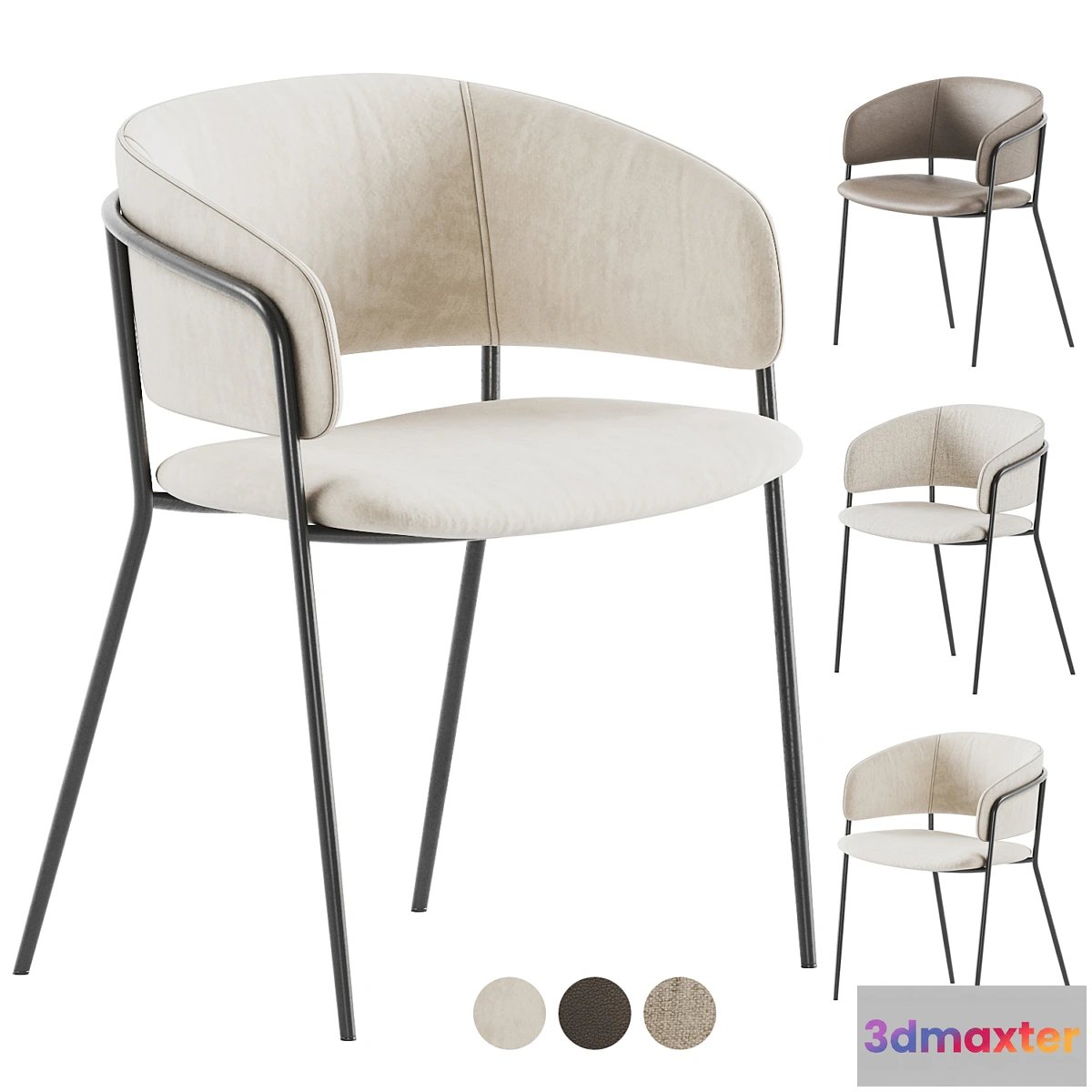 1313079 - Runnie Chair Kave Home 3D Max