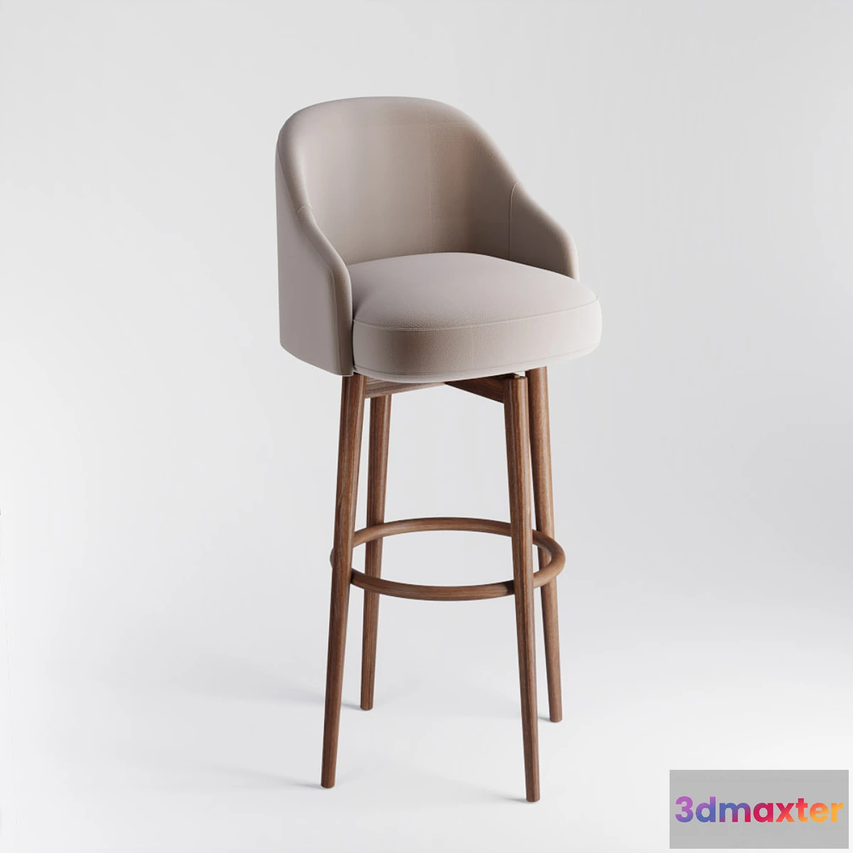 1313608 - Saddle Bar + Counter Stools 3D Max