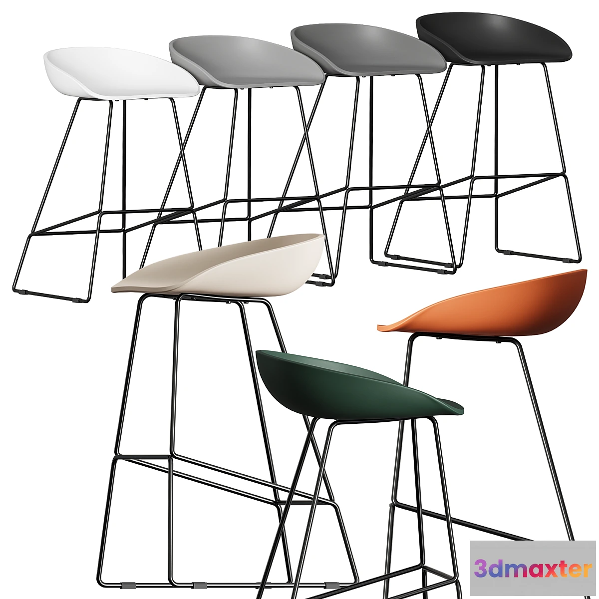 1316569 - Bar stool aas 3D Max