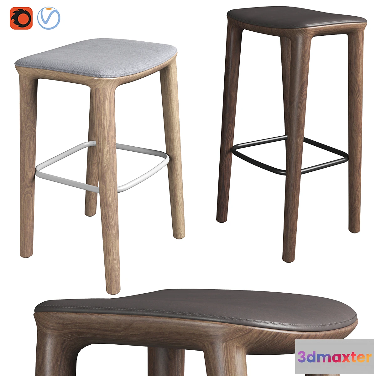 1320168 - Neva Bar Stool 3D Max