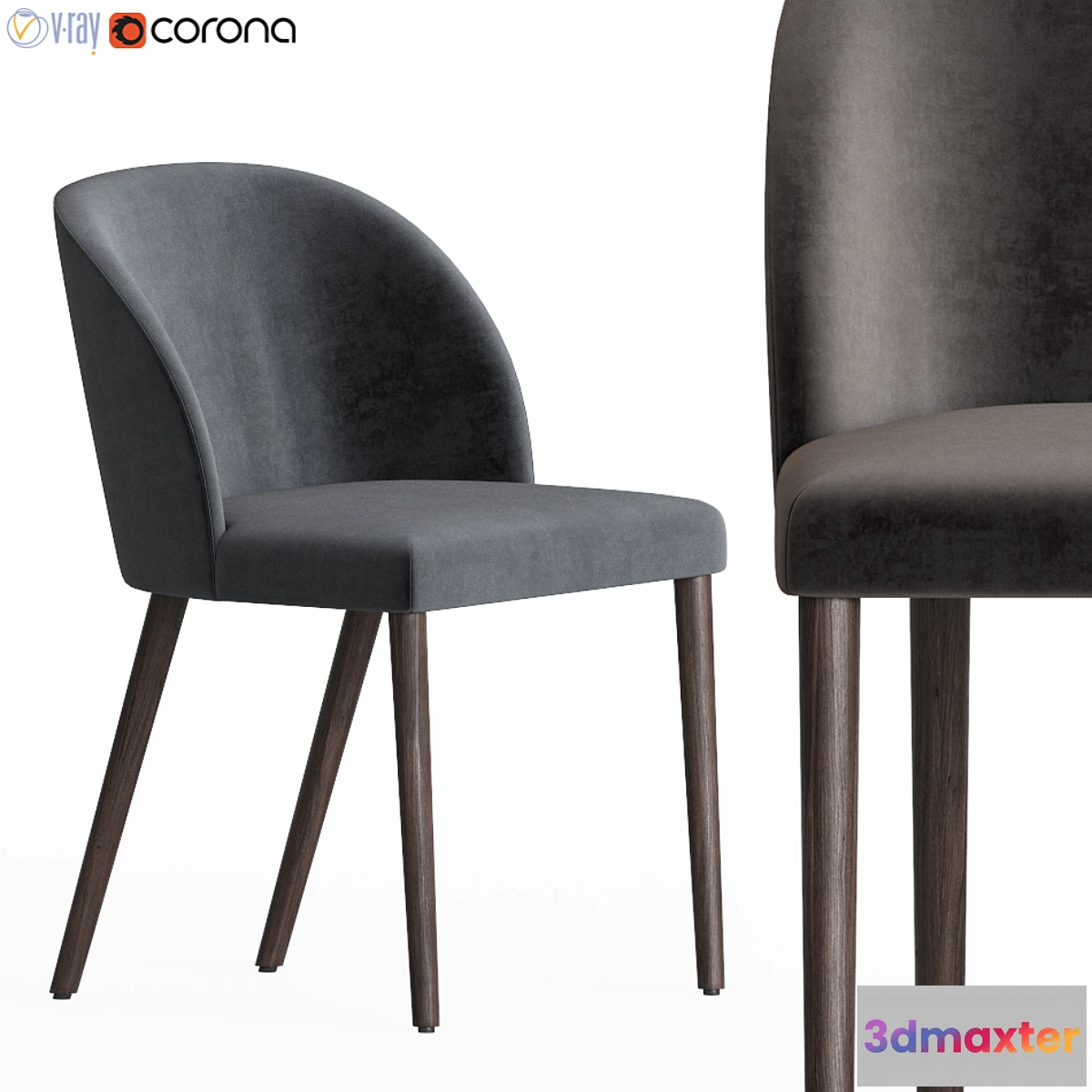 1321390 - Crate & Barrel Camille Chair 3D Max