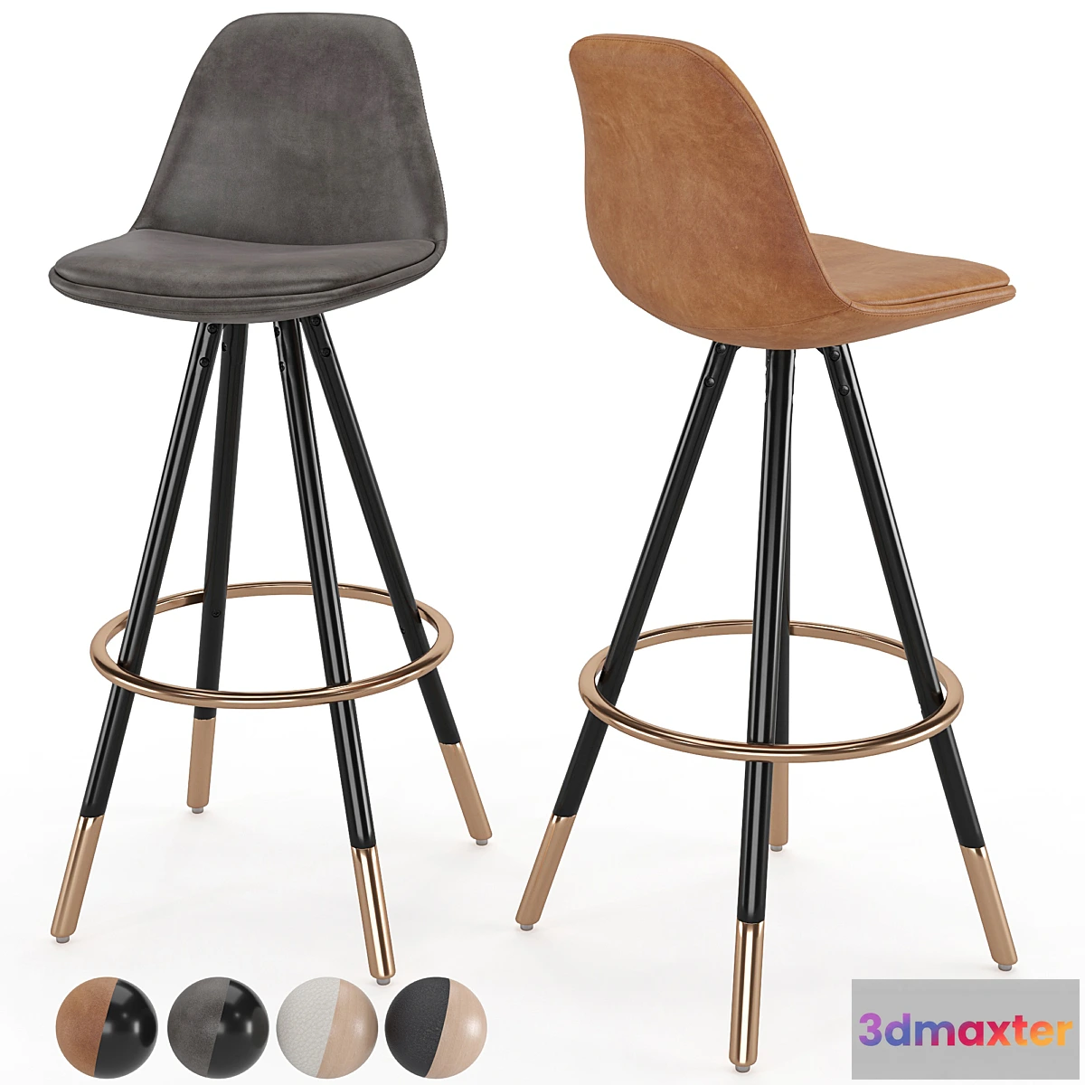 1325240 - Bar Stool Stag 3D Max