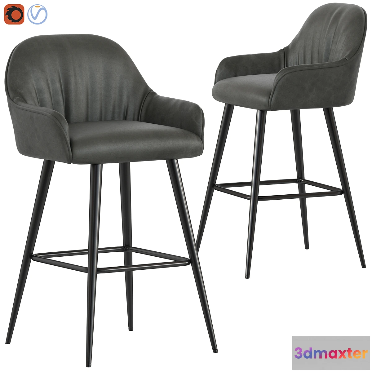 1325927 - Temple & Webster Ruche Stool 3D Max