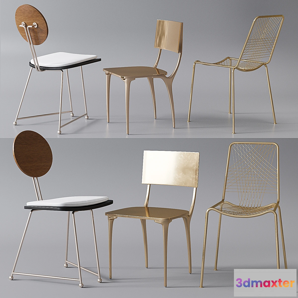 1326326 - CB2 Chairs collection 3D Max