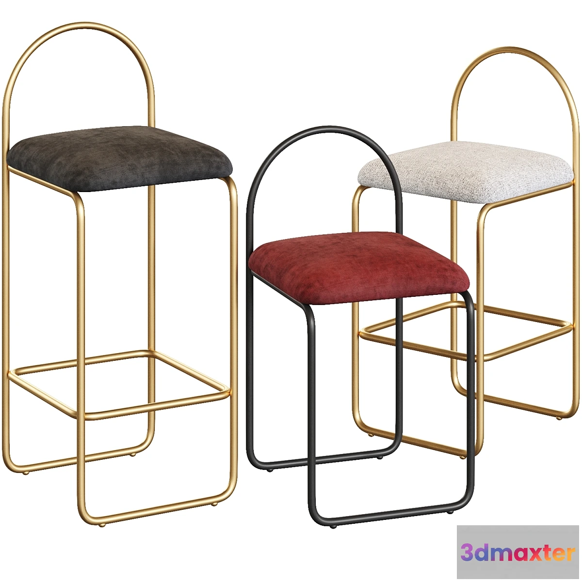 1330725 - AYTM ANGUI Bar stool 3 sizes 3D Max