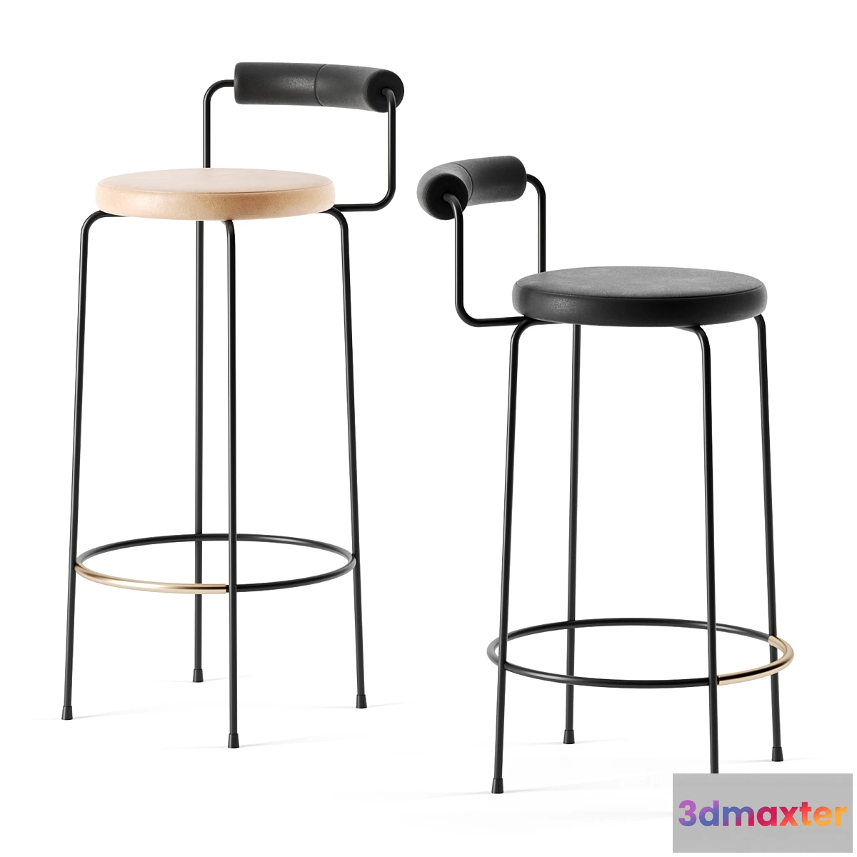 1331627 - Iva barstool by Grazia & Co 3D Max