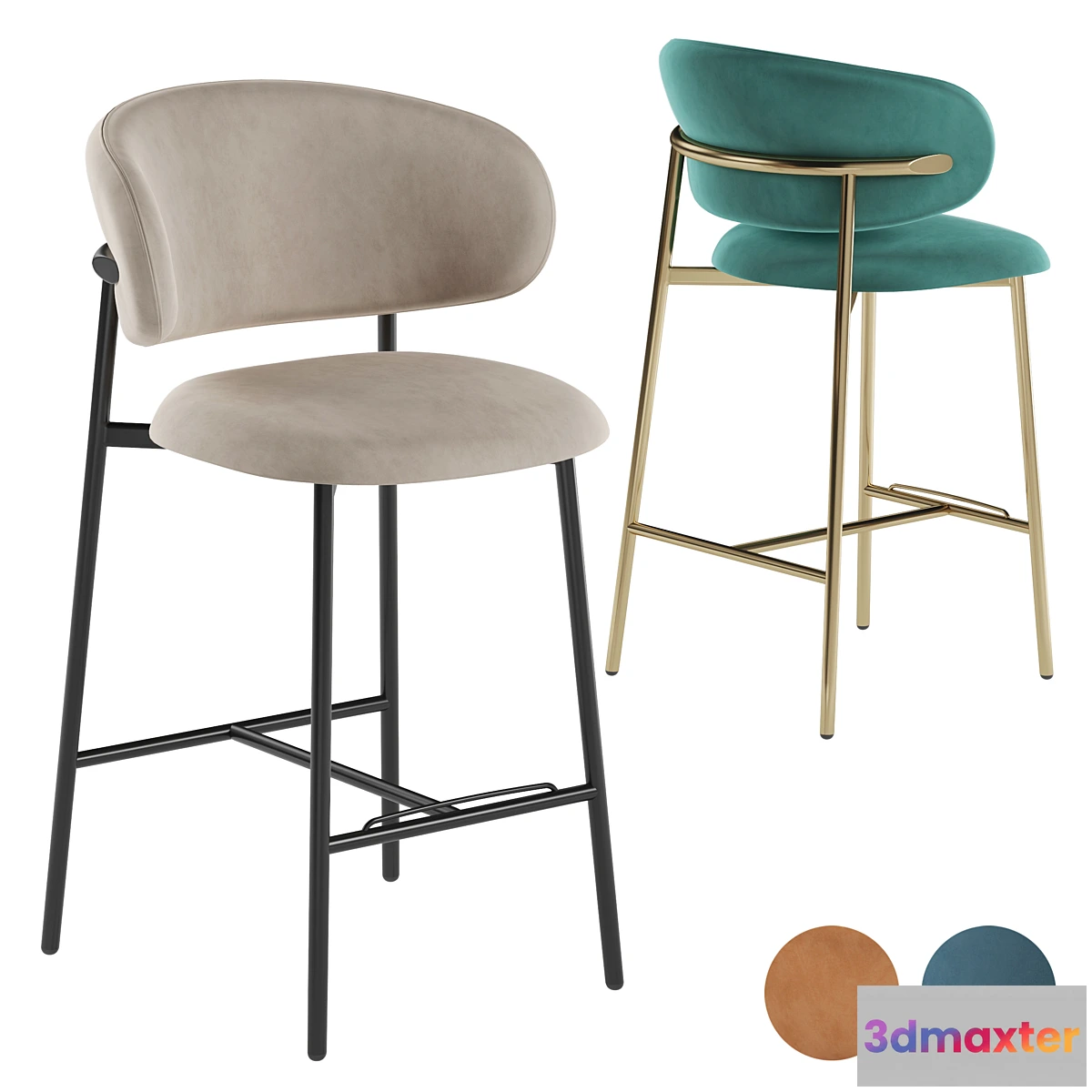 1334380 - Calligaris Oleandro Barstool - No.2 3D Max