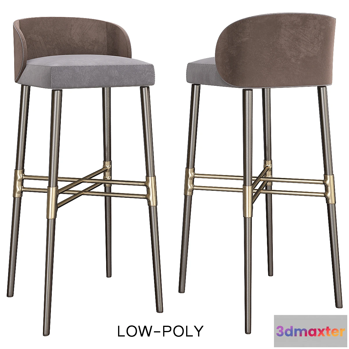 1334678 - Bar Stool - Minotti 3D Max