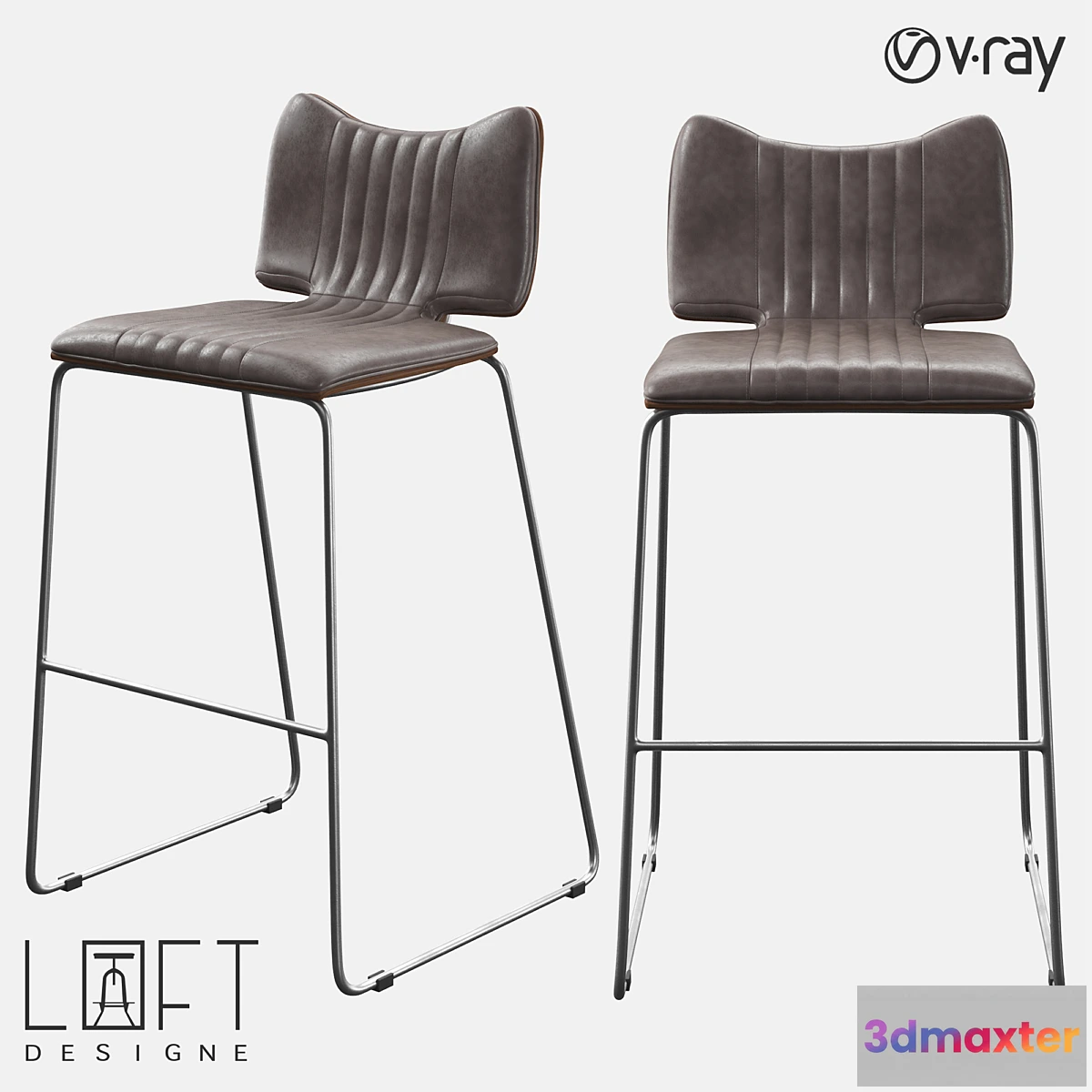 1336741 - Bar stool LoftDesigne 2684 model 3D Max