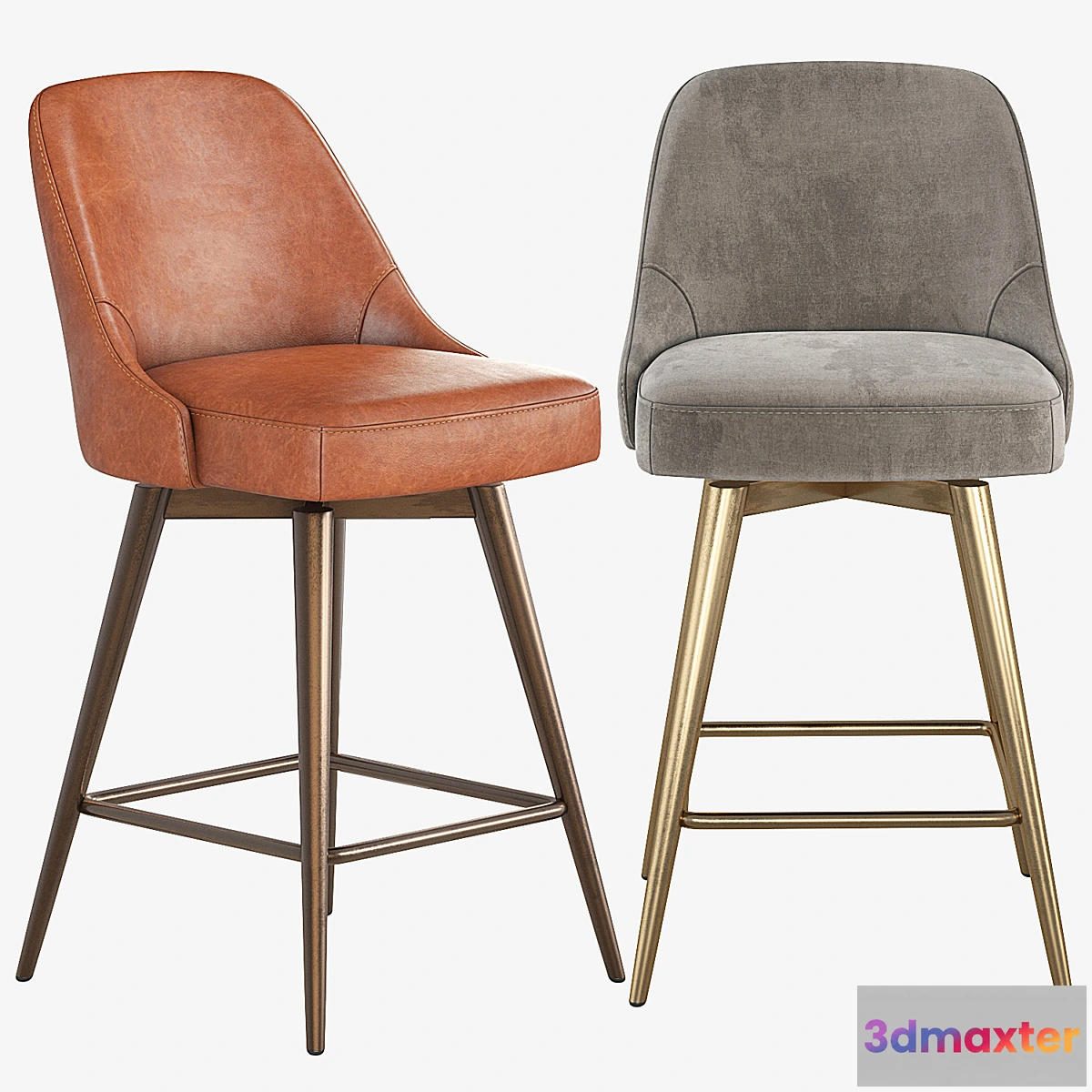 1338158 - West Elm Mid-Century Counter Stool 3D Max