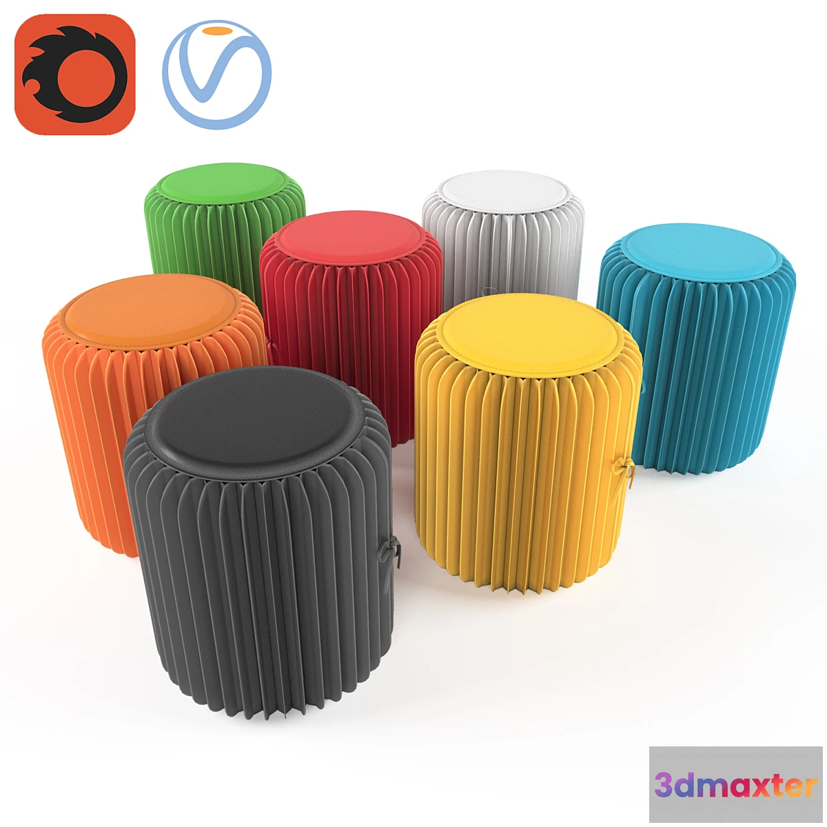 1338748 - Paper stool 3D Max