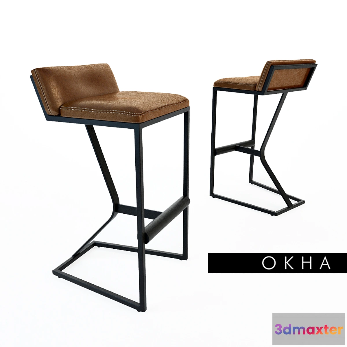 1339975 - OKHA_FAYE Barstool 3D Max