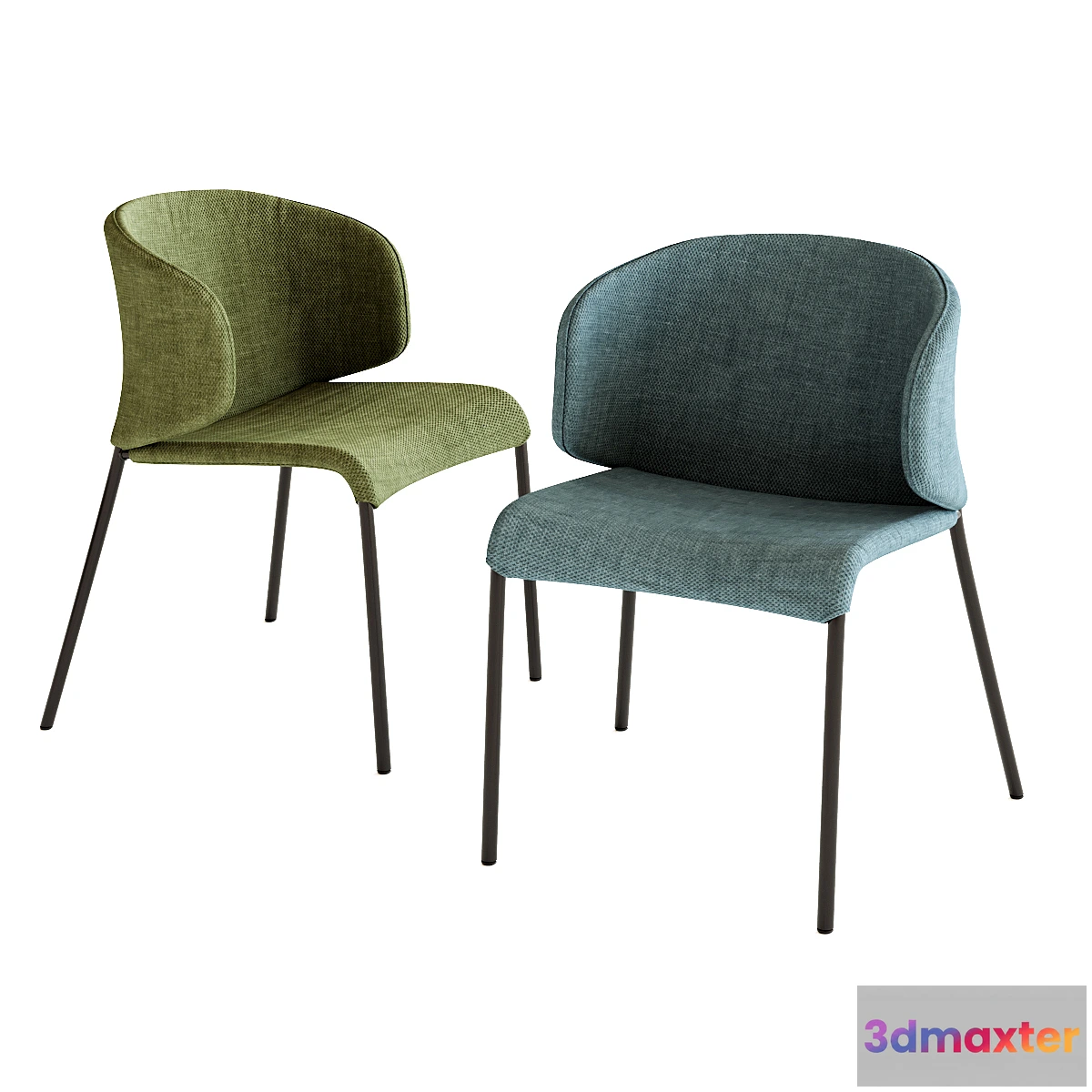 1340190 - Rodolfo Dordoni  Roda Double Chair 3D Max
