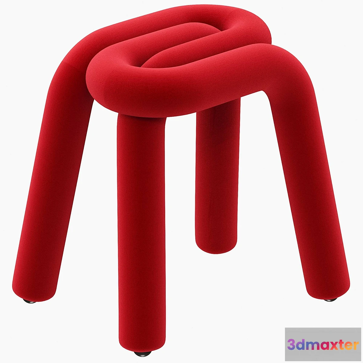 1343530 - Mustache Big-Game Bold Stool Orange 3D Max