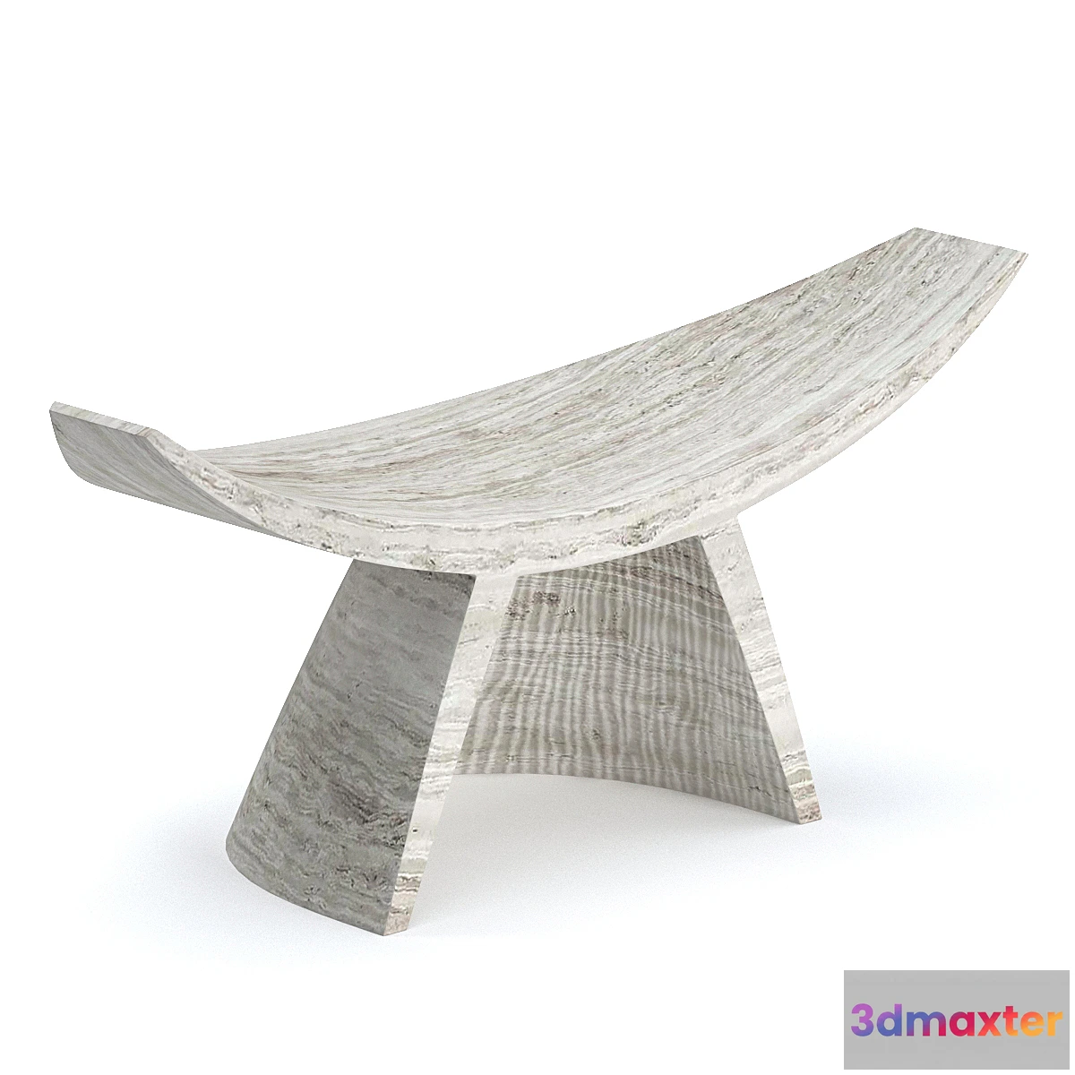 1343838 - Partera travertine stool 3D Max