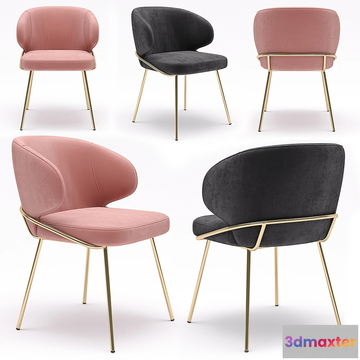 1344344 - Eichholtz Dining Chair Kinley 3D Max