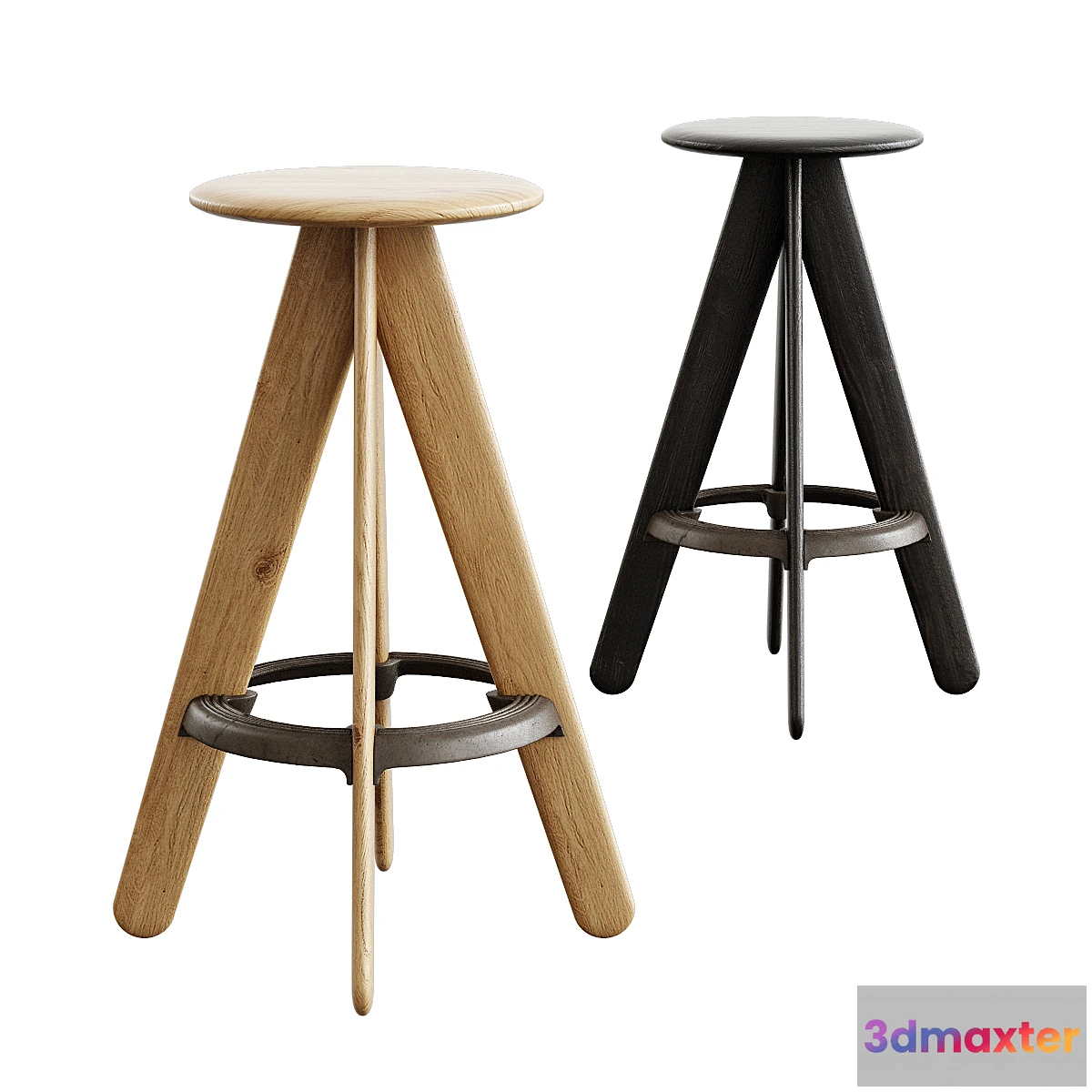 1345146 - Tom Dixon _ Slab Bar Stool 3D Max