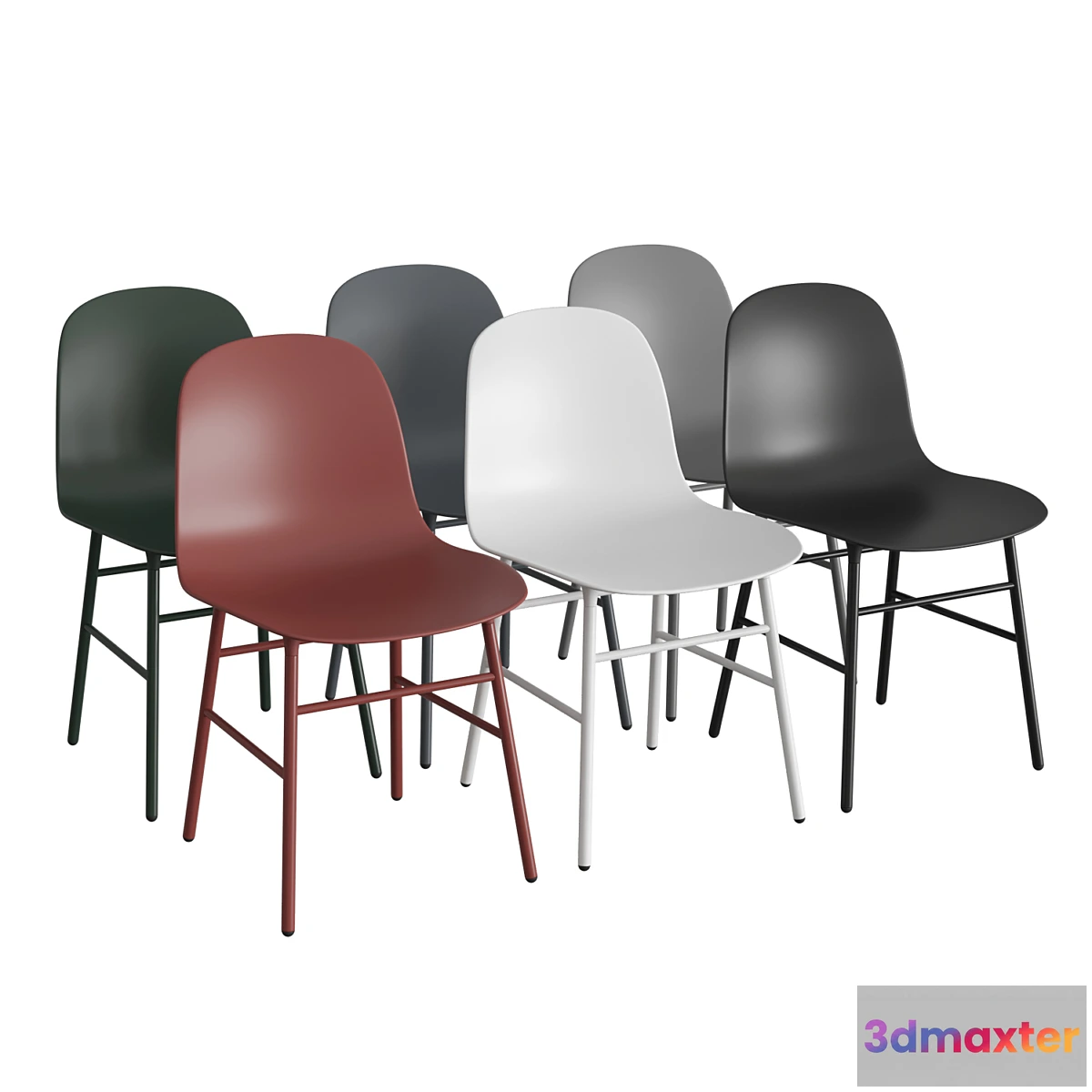 1345289 - Form Chair Steel 3D Max