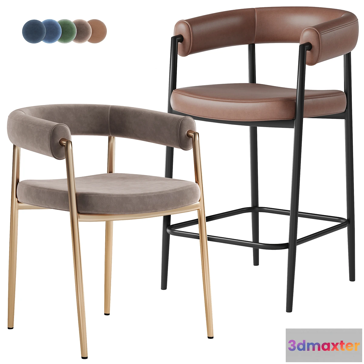 1348538 - Deephouse Barstool Manchester 3D Max