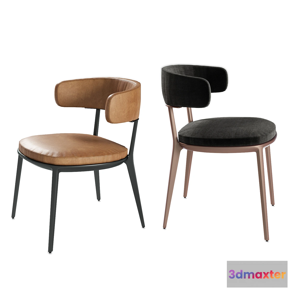 1349296 - Maxalto Caratos chairs 3D Max