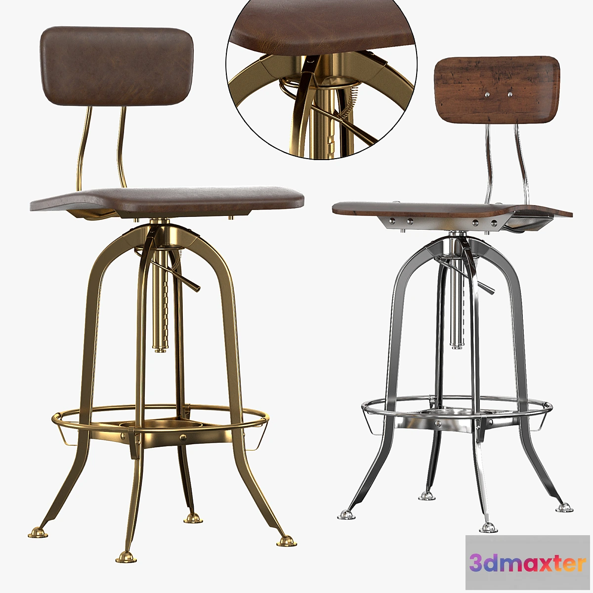 1352069 - Bar stool TOLEDO 3D Max