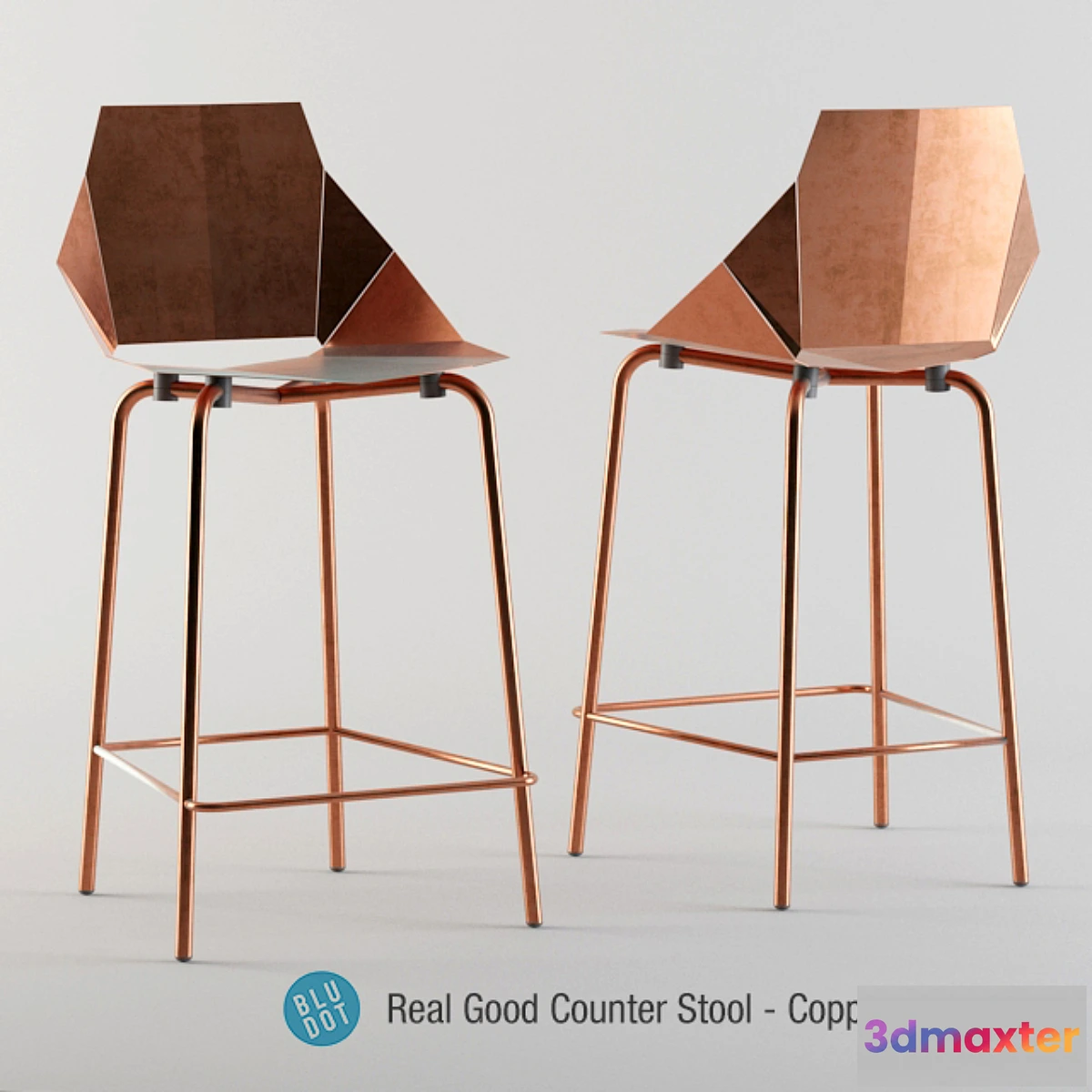 1352652 - Blu Dot Real Good Copper Stool 3D Max