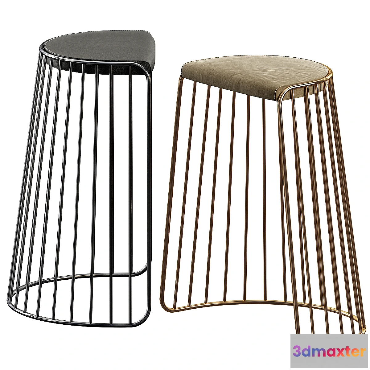 1353322 - Phase Design Bride’s Veil Bar Stool 3D Max