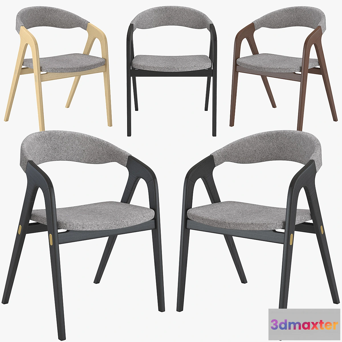 1354608 - Chair Kaede Chair by Modloft 3D Max