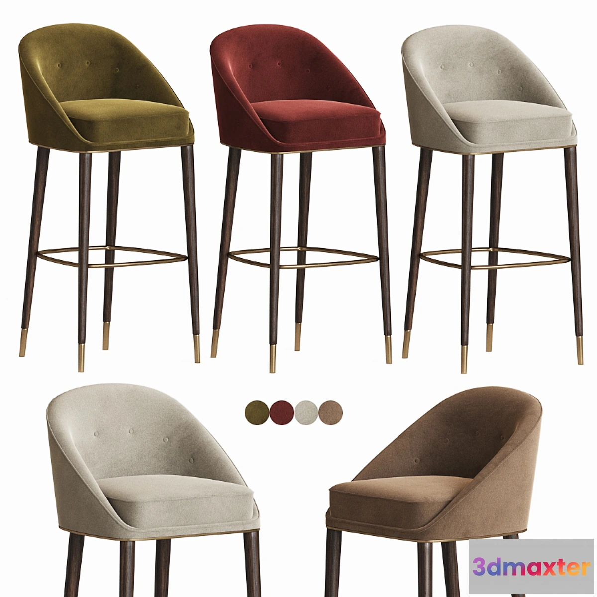 1357291 - Malay Bar Stool Brabbu 3D Max