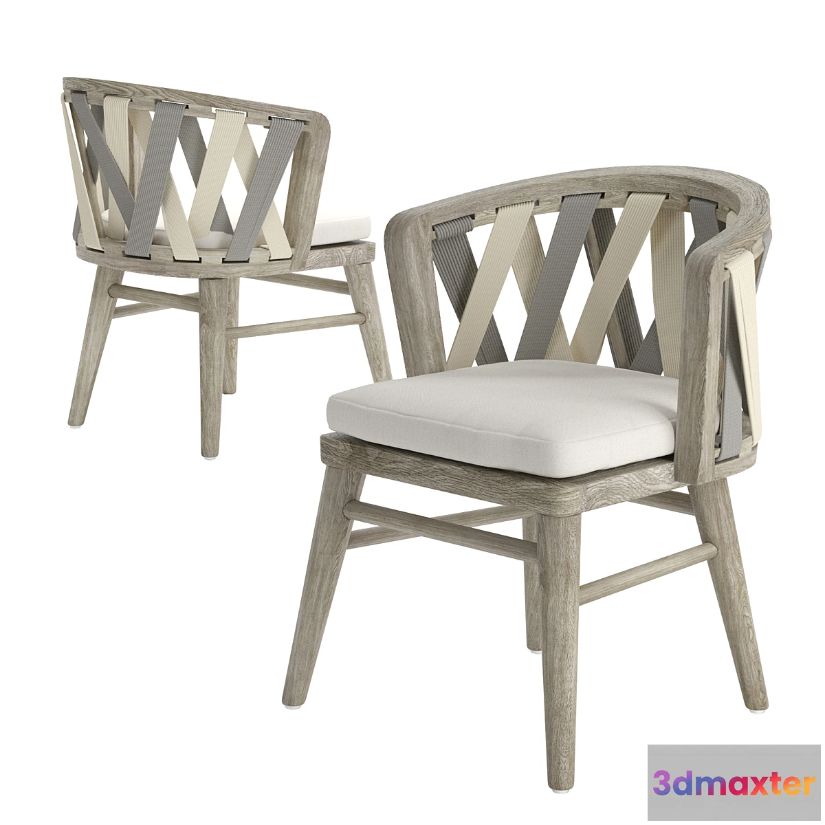 1357813 - Palecek Boca Outdoor Side Chair 3D Max