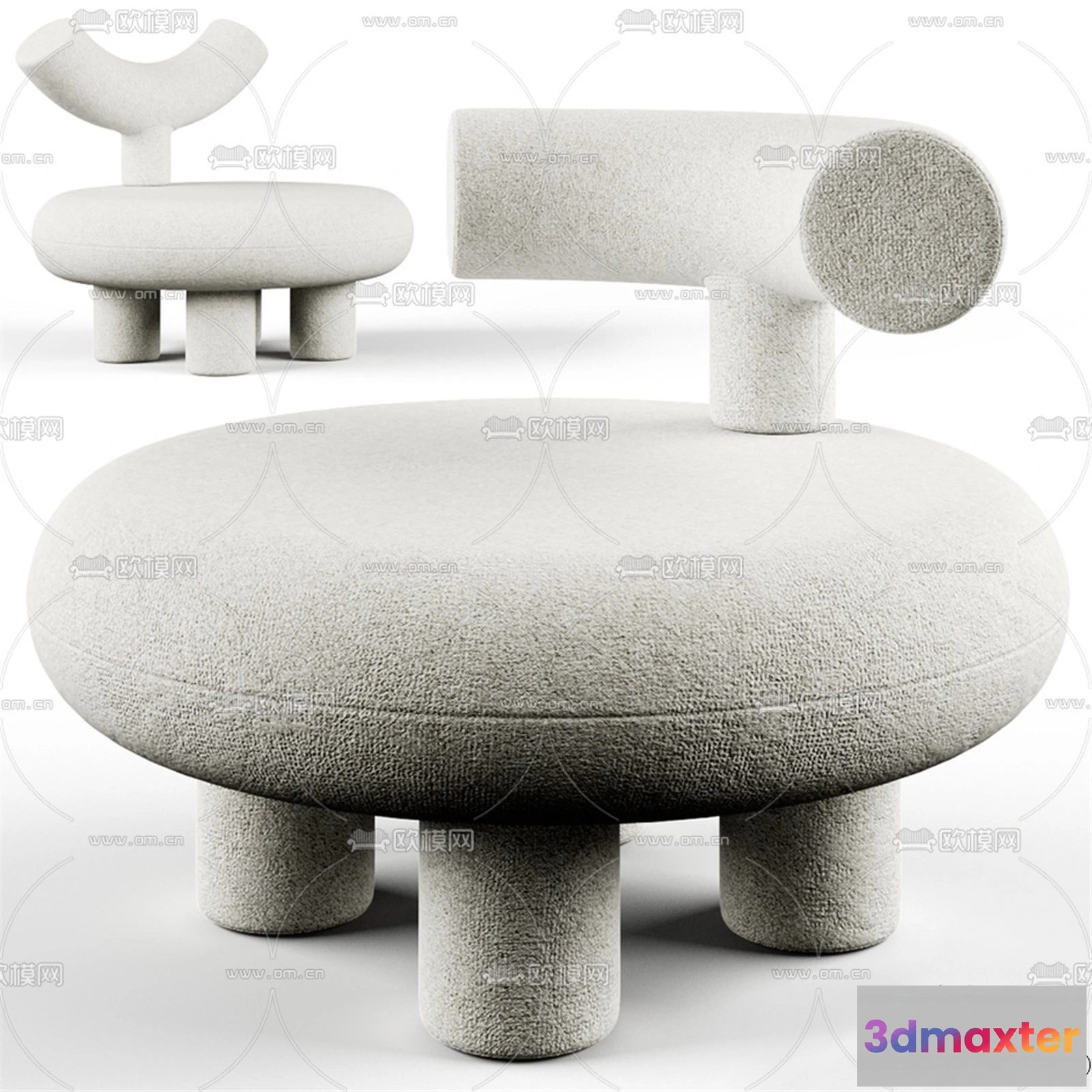 1367986 - Stool - Bar Chair - 3D Models - 3D Furniture Models for Interior - 017 3D Max