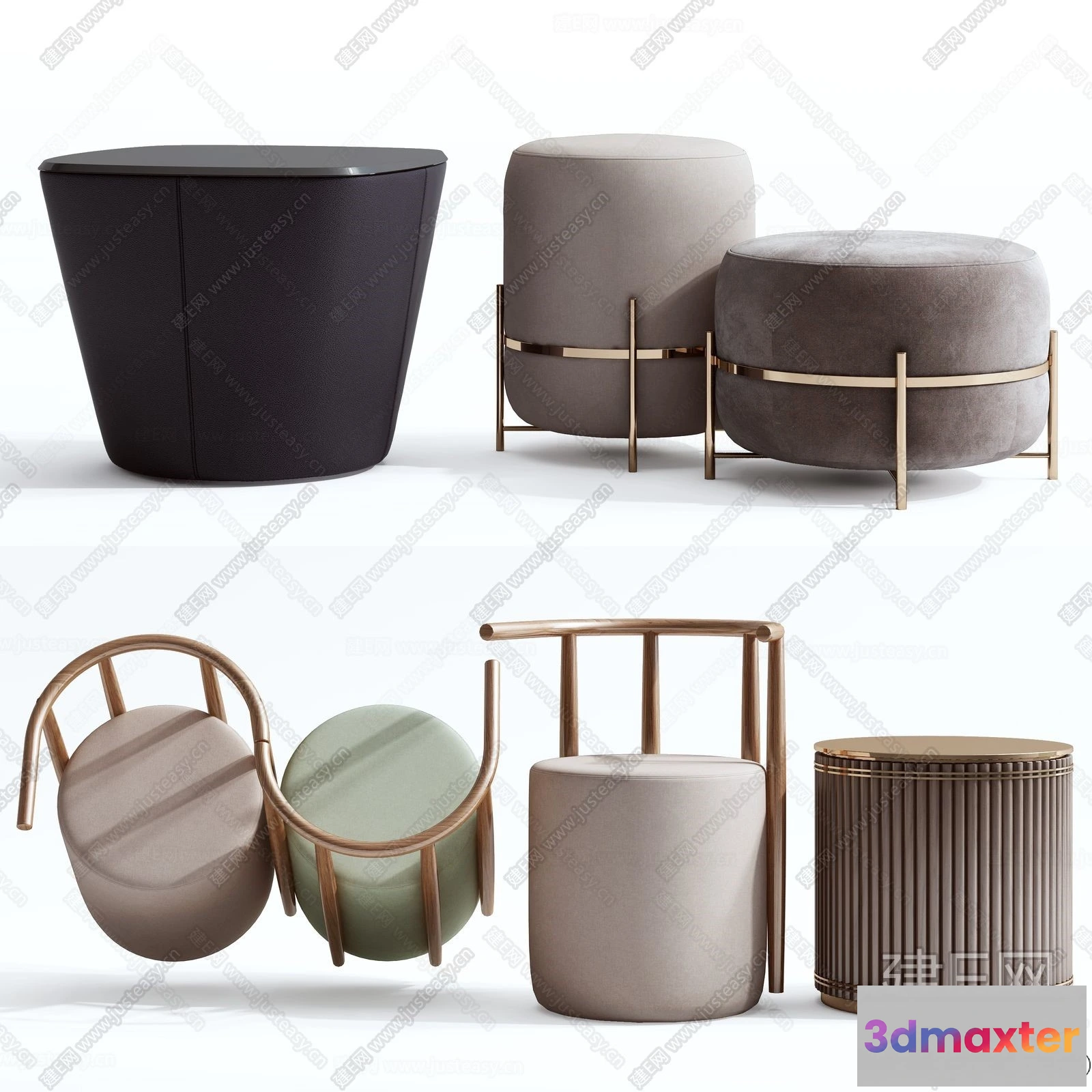 1368128 - Stool - Bar Chair - 3D Models - 3D Furniture Models for Interior - 019 3D Max