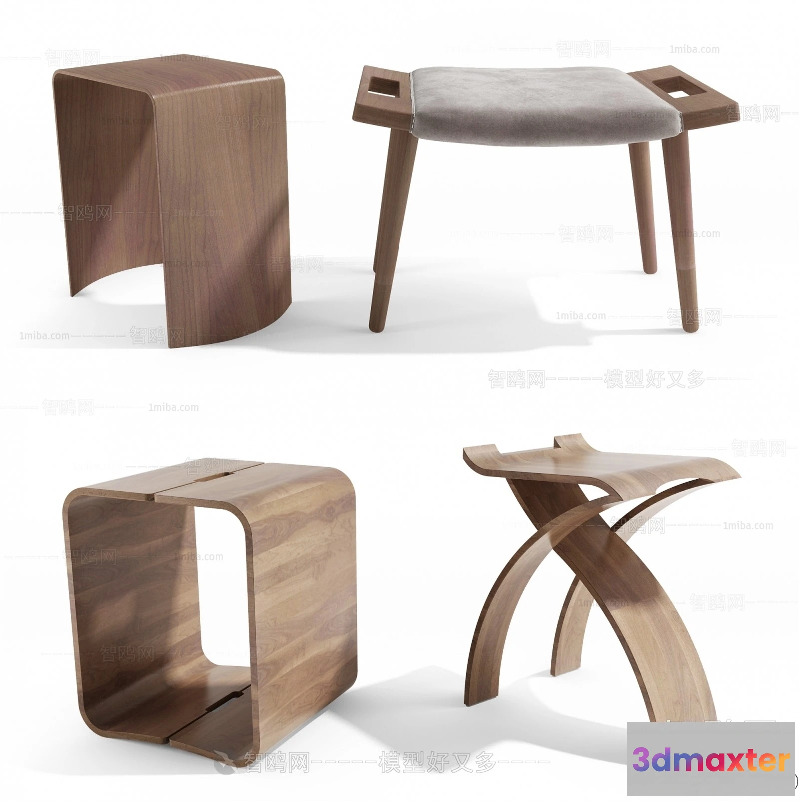 1369231 - Stool - Bar Chair - 3D Models - 3D Furniture Models for Interior - 035 3D Max
