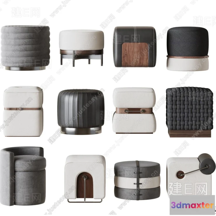 1370884 - Stool - Bar Chair - 3D Models - 3D Furniture Models for Interior - 059 3D Max