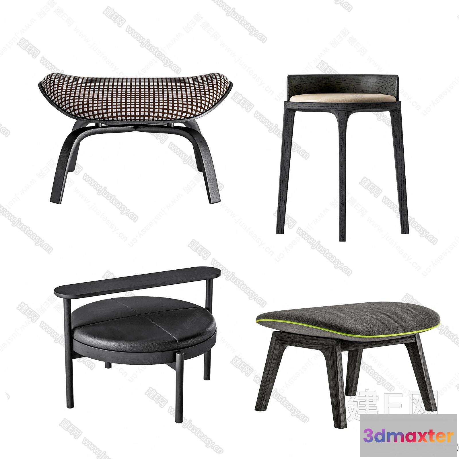1371938 - Stool - Bar Chair - 3D Models - 3D Furniture Models for Interior - 075 3D Max