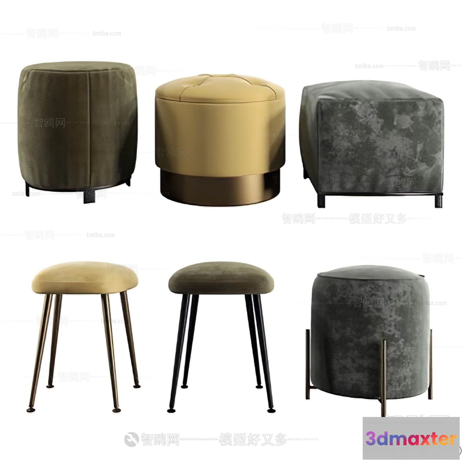 1373394 - Stool - Bar Chair - 3D Models - 3D Furniture Models for Interior - 097 3D Max