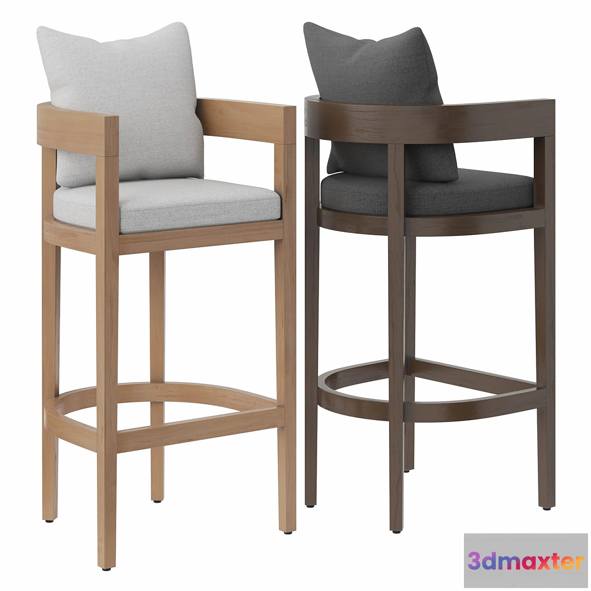 1394178 - RH Balmain Barstool Outdoor 3D Max
