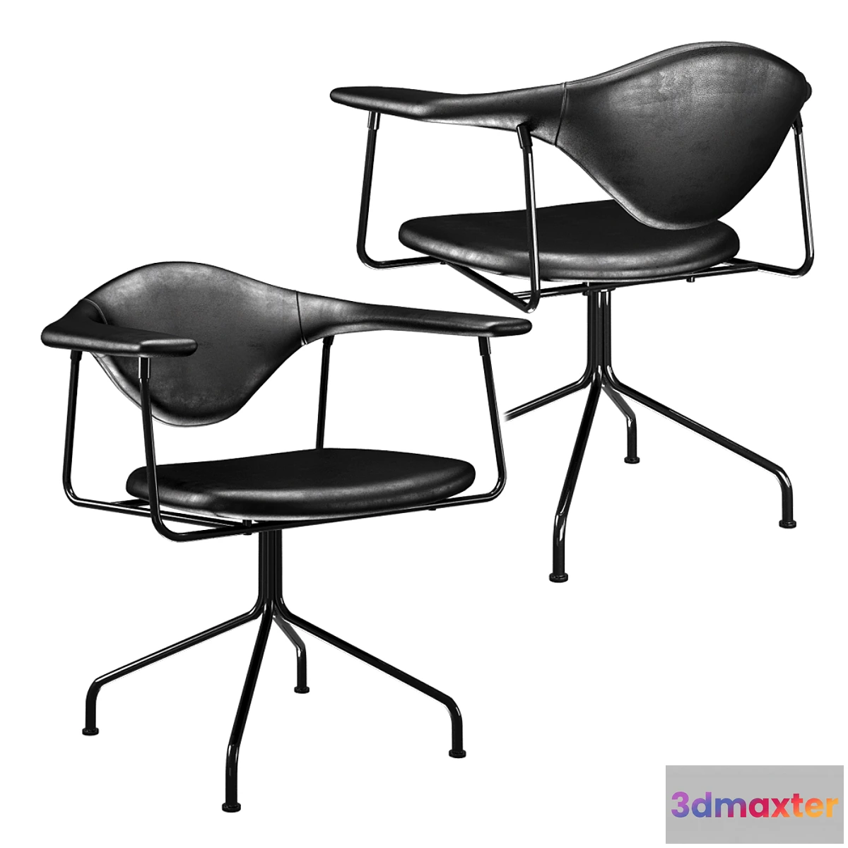 1395098 - Gubi Masculo Dining Chair Swivel 3D Max