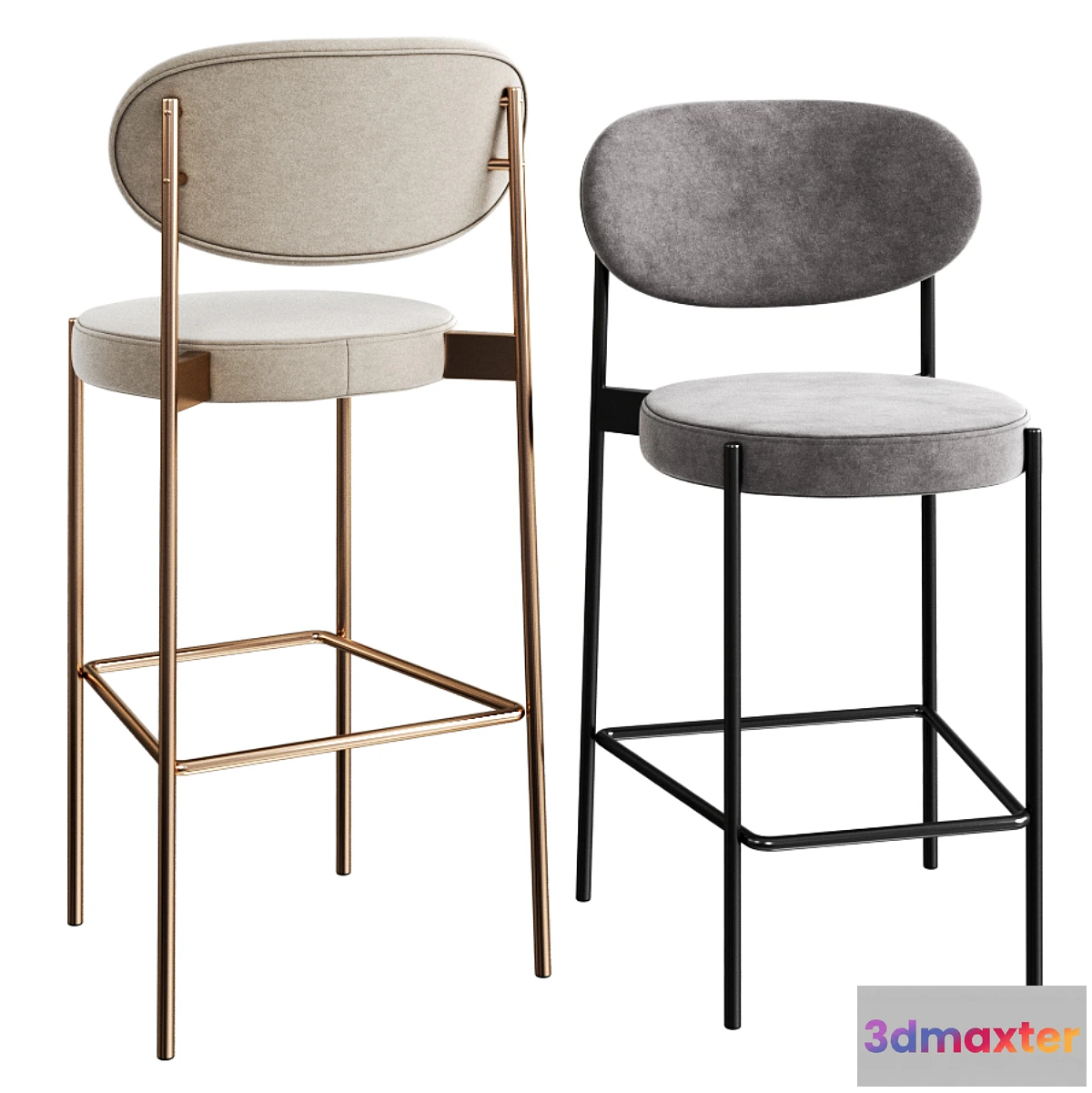 1398088 - Verpan Series 430 Bar Stool 3D Max