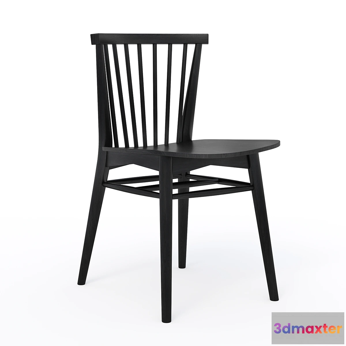 1400744 - Rus Black Dining Chair 3D Max