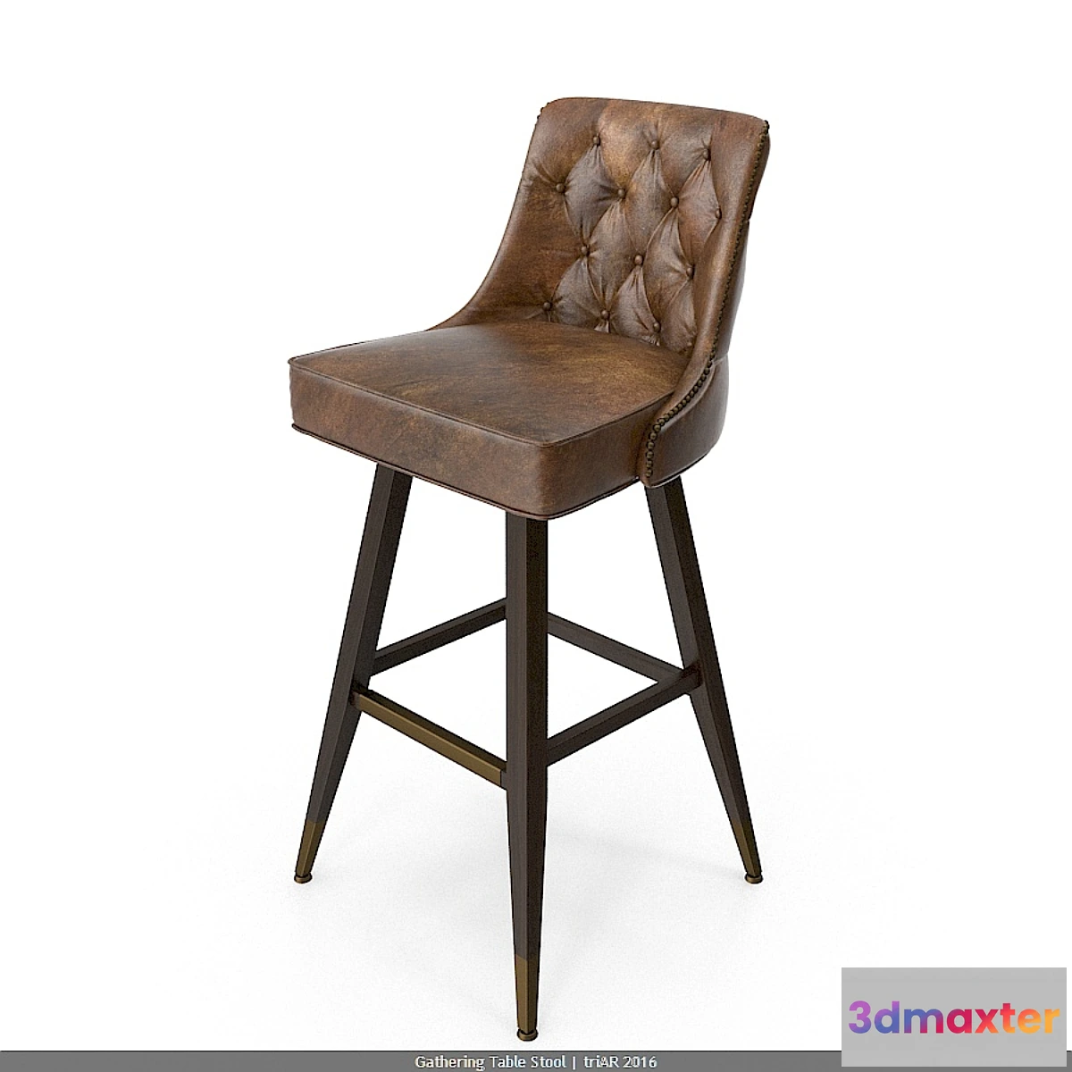 1401946 - Tufted Bar Stool 3D Max