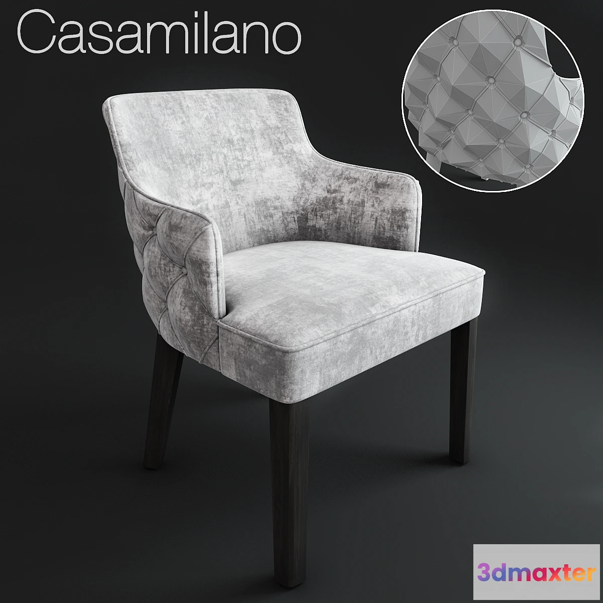 1403586 - Royale Black Capitone 3D Max