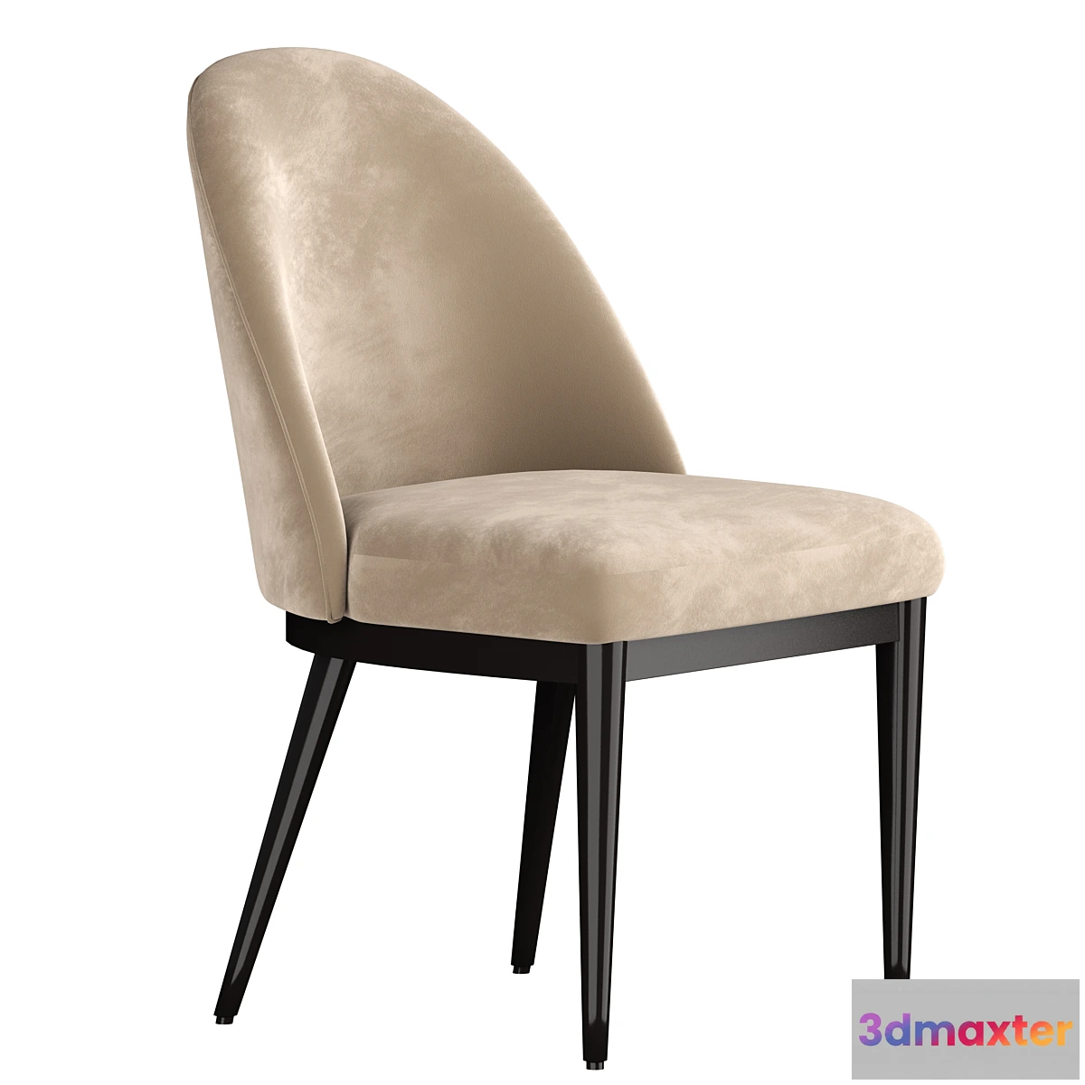 1406004 - Ana Navy Dining Chair 3D Max