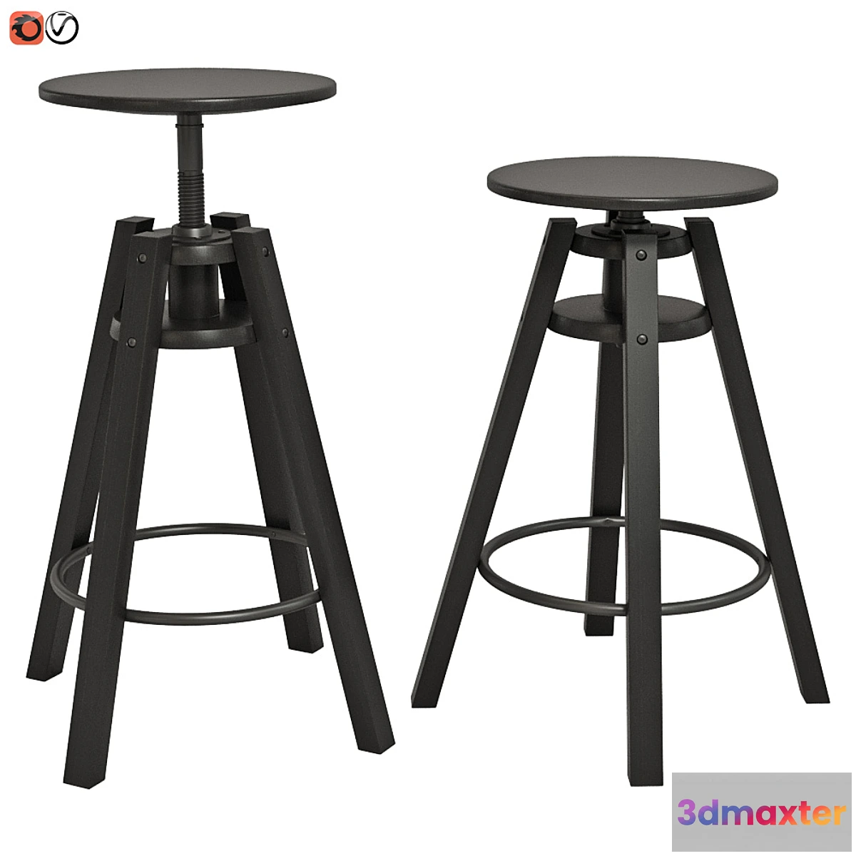 1406910 - Bar stool IKEA DALFRED 3D Max