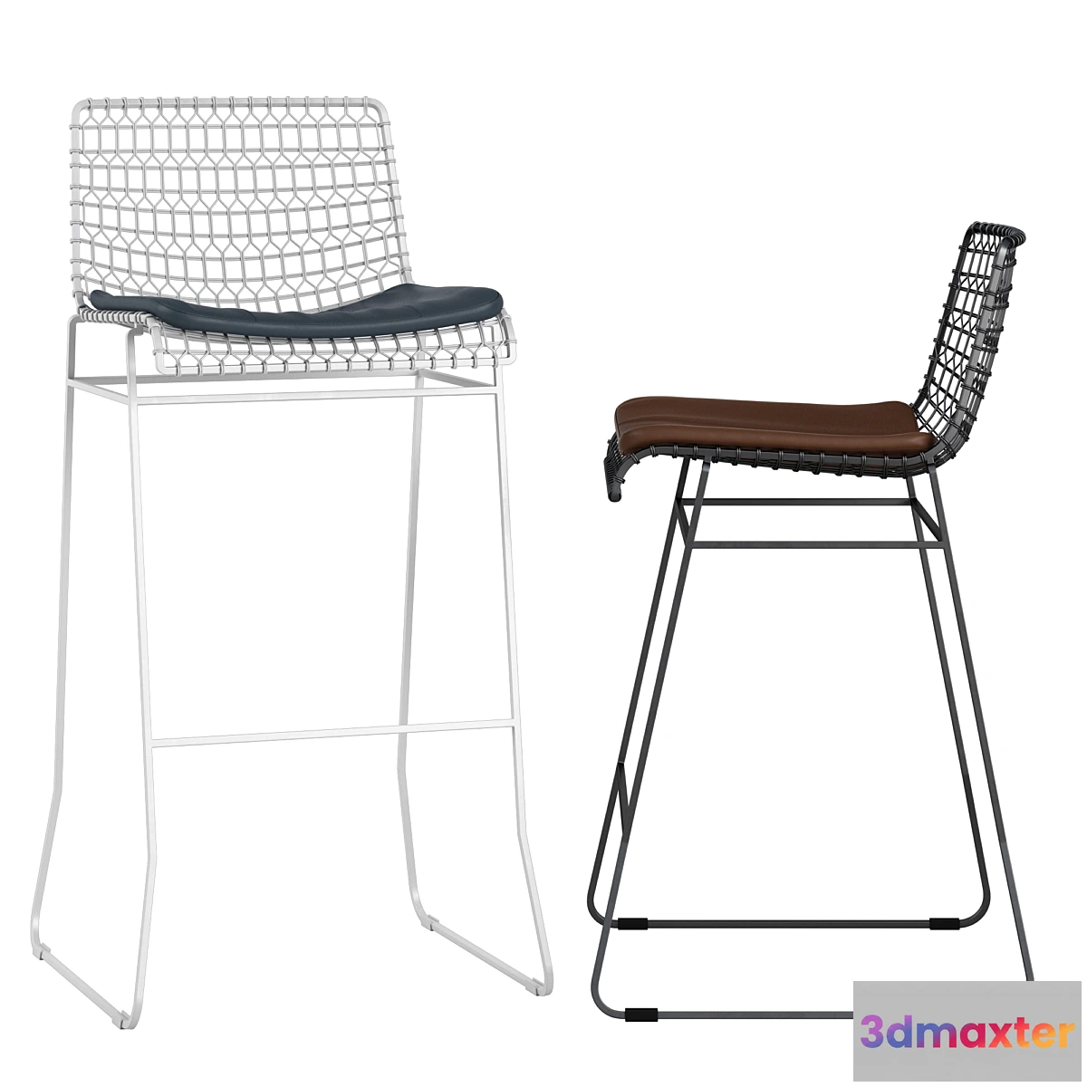 1407262 - Crate and Barrel Tig barstool 3D Max