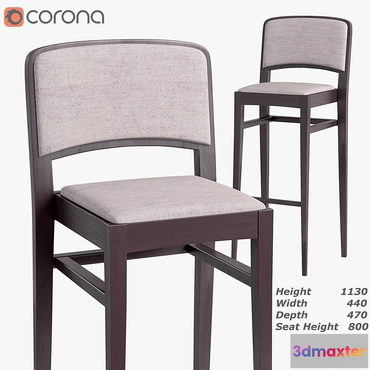 1407798 - kyotobarstool 3D Max